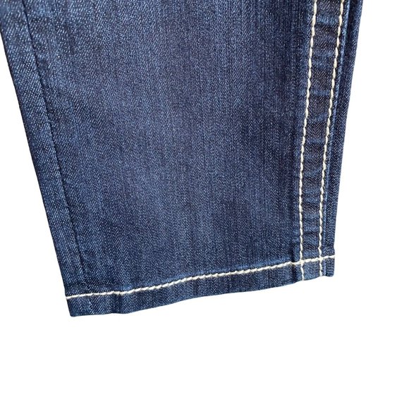 New Miss Me Jeans Women’s Size 26 skinny cut Denim stitched cross‎ Pockets - Picture 7 of 13